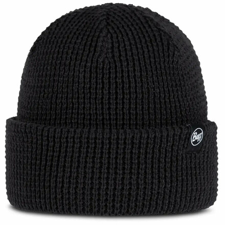 Warme Strickmütze mit PrimaLoft Fleece-Futter, Waffelstruktur und hoher Wärmeleistung aus 100% recycelten Materialien.