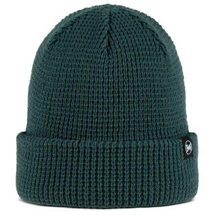 Warme Strickmütze mit PrimaLoft Fleece-Futter, Waffelstruktur und hoher Wärmeleistung aus 100% recycelten Materialien.