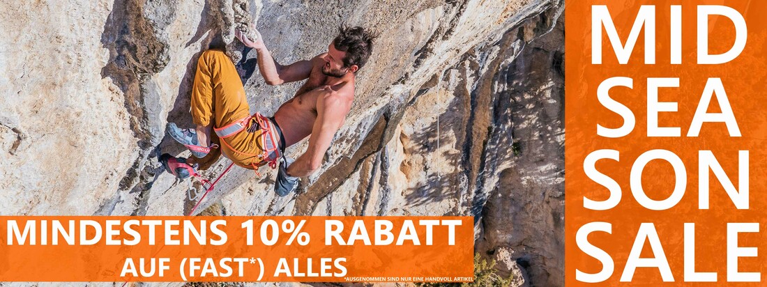 In unserem Mid Season Sale gibt es mindestens 10% Rabatt auf (fast) alles!