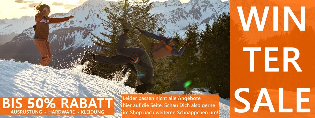 In unserem Winter Sale 2026 kannst Du Deine Ausrüstung mit bis zu 50% Rabatt für die kommende Klettersaison auf den neuesten Stand bringen